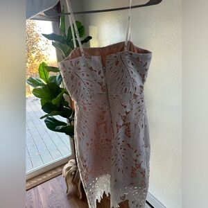 Lulus white lace dress